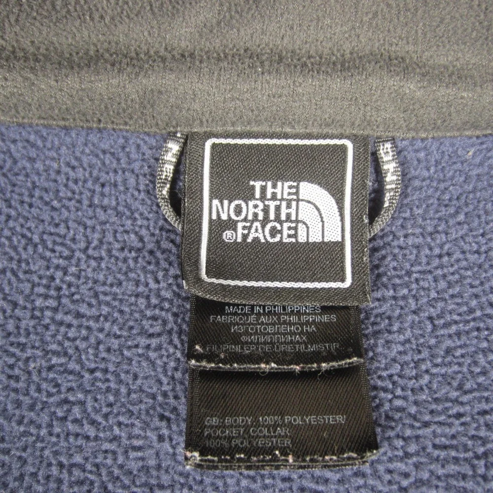 The North Face Jacket‎ Mens Large Blue Color Block Soft Shell Fleece Lined